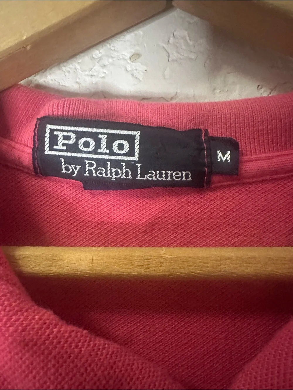 Ralph Lauren Men's Raspberry Polo Shirt with Navy Pony
